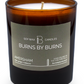 Amersham mint ginger and tobacco soy scented candle in amber jar